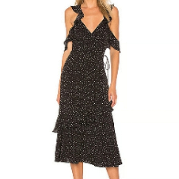Saylor Rosalind Polkadot Midi Dress - Picture 1 of 11